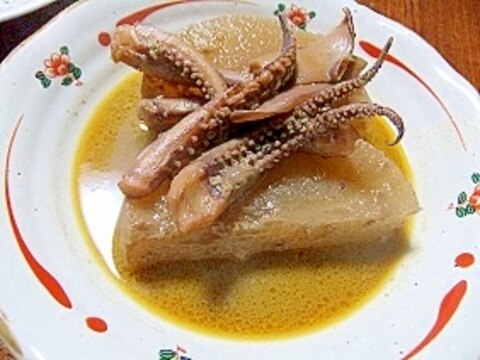 ワタも活用♪イカと大根の煮物